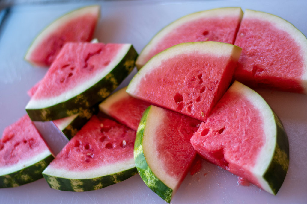 Watermelon slices.